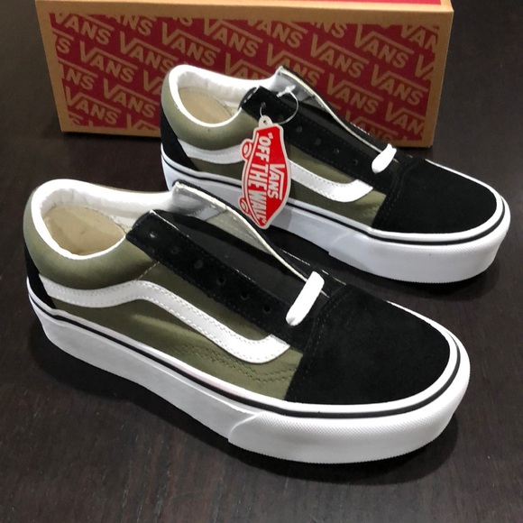 vans old skool platform grape leaf